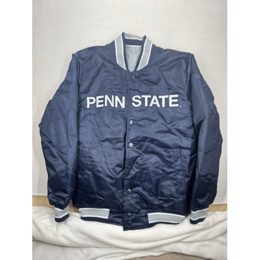 Starter G-III Men's Penn State Nittany Lions Blue Reversible Jacket Large NWT